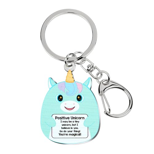 Image of Titanape Cute Unicorn Gift for Girls, Stainless Steel Magical Unicorn Keyring, You're Magical Encouragement Pocket Hug, Birthday Present for Daughter, Granddaughter, Bestie Gift