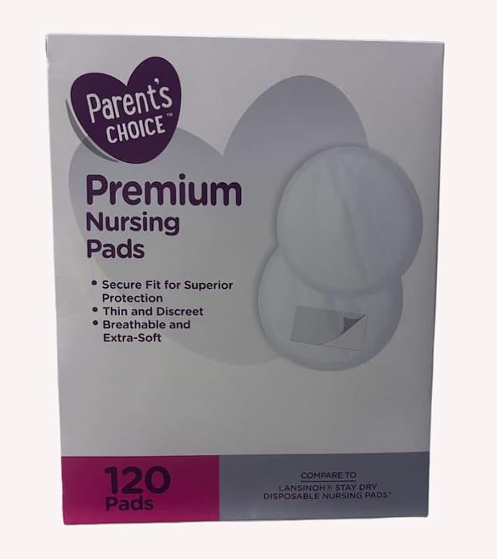 Parents Choice Premium Nursing Pads 120-Count, White., 1 Pack