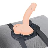 Saugfuß Dildo Halter Saugnapf Dildo Mount Verstellbarer Leder-Sexsattel Erwachsene Spielzeug zur Befestigung an Kissen oder Sexschaukel, Sofamöbeln, Sexstuhl