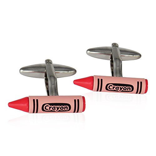 Gemelos rojos Cuff-Daddy con estuche de regalo de viaje miniatura 1
