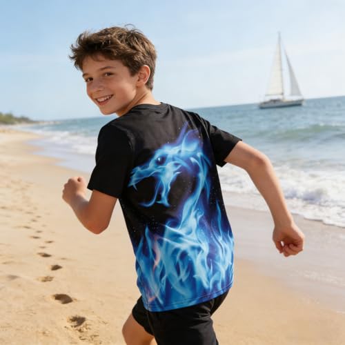 TUONROAD 3D T-Shirt pour Enfant Garçons Fille Manches Courtes 10-12 Ans – vue 3