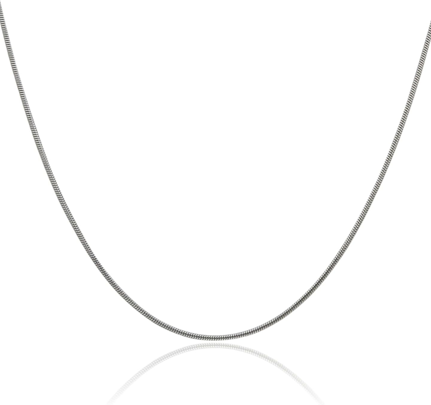 IceCarats 925 Sterling Silver 1.2mm Dainty Herringbone Snake Chain Necklace Polished
