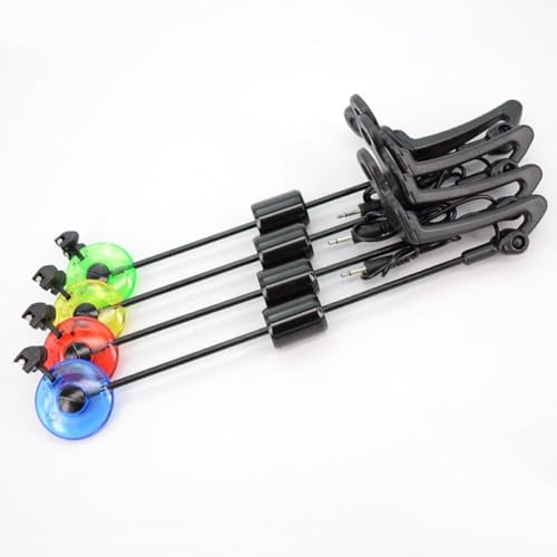 Tsffae 4 Pièces/Ensemble Alarme De Pêche Échangistes avec Une Boîte De Transport Outils De Pêche À Carpe Accessoire pour Réservoir Carpe Poisson De Plage – vue 4