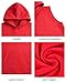 Boys Tank Tops Undershirts Hoodie Sleeveless Kids Athletic Workout Hooded Shirts Muscle Tees Boy Basic Solid T-Shirt Red Tank Tops Kid Soft Tank Pullover Sport Active Summer Top 9 Years 10 Y