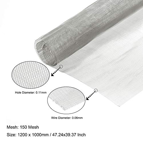 Treillis métallique tissé en acier inoxydable 304 résistant à la chaleur maille 150 - 2