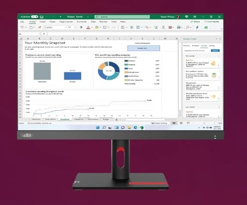 Image of Lenovo ThinkVision S22i-30 21.5 inches FHD Monitor, 1920x1080 Resolution, IPS Panel, WLED Backlight, 75Hz Refresh, 6ms VRB, 250 nits Brightness, 1xHDMI, 1xVGA, 1xAudio Out, Eyesafe 2.0, Raven Black