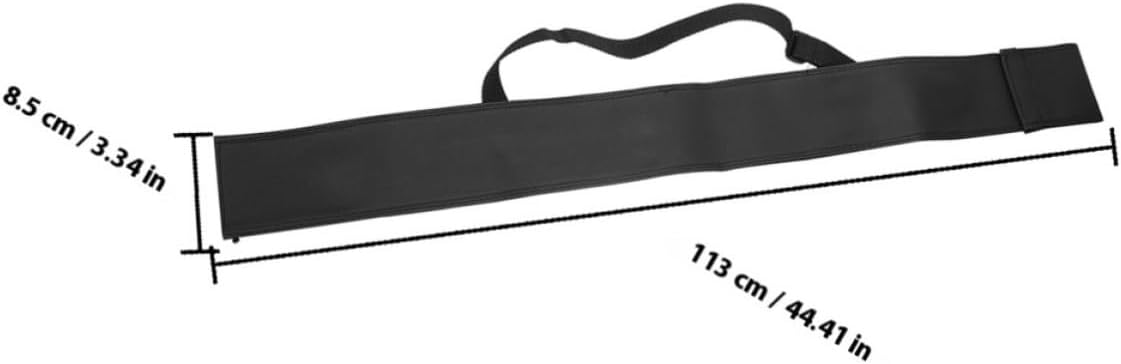 Billiard Cue Stick Carrying Case with Full-length Design and Adjustable Shoulder Strap Pu Material Soft Padded Pool Cue Bag for Outdoor Travel and Billiard Enthusiasts