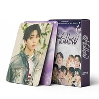 UENXRXE Stray Kids Photocards 55 Pcs,Stray Kids Fotokarten,Album Photo Cards Kpop Gift Lomo Cards Merch Kpop Lomo Card(Hollow)
