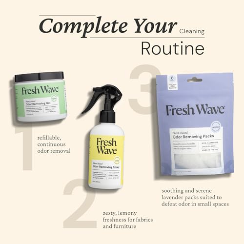 Image of Fresh Wave Odor Removing Gel, 15 oz. & 7 oz. - Odor Absorbers for Home, Safer Odor Relief, Natural Plant-Based Odor Eliminator, Every 15 oz. lasts 30-60 Days, For Cooking, Trash & Pets