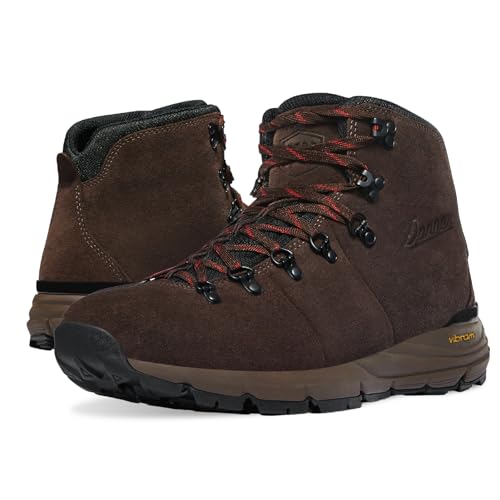Danner Mountain 600 Hiking Boots for Women - Waterproof, Durable Suede Upper, Breathable Lining, Triple-Density Footbed & Vibram Traction Outsole, Java/Bossa Nova - 6.5 M by Danner - Used condition - US$118.58
