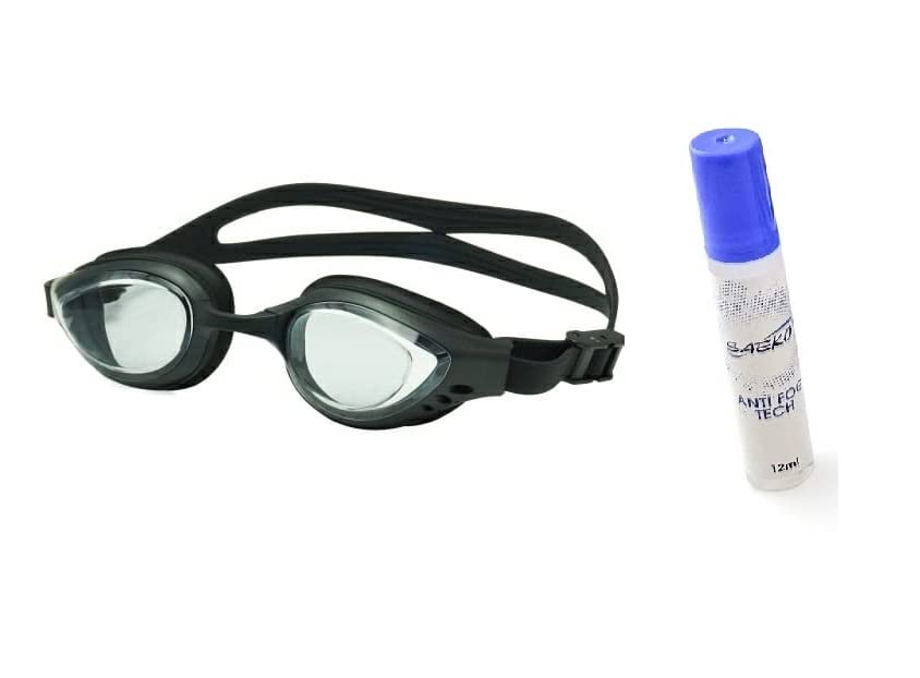 SAEKO K19N Swim Goggle with Anti Fog, UV Protection Swimming Goggles for Adult and 100% Phthalates Free Antifog Spray (Clear/Smoke Color) (B0CYHHCK8T) Amazon Price History, Amazon Price Tracker