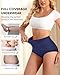 YDQ Women's High Waisted Cotton Underwear 4 Pack Tummy Control Panties Ladies Post Partum Compression Postpartum Multicolor XXL