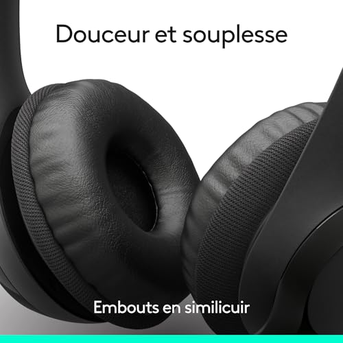 Logitech H390 Casque Filaire pour PC/Ordinateur Portable, Casque stéréo avec Microphone Anti-Parasite, stéréo, Commandes intégrées, certifié Works with Chromebook - Noir