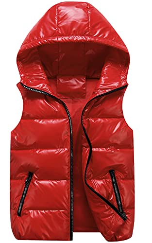 Happy Cherry Kids Down Jacket Hooded Vest Winter Jacket For Boys Hoodies Padded Jackets Girls Outwear Coat Red 10 Years #TOP30