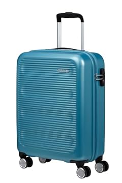 American Tourister Astrobeam - Spinner S, bagagli a mano, 55 cm, 36 L, blu (ghiaccio acqua)