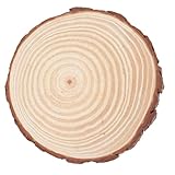 Hemobllo Wood Slice Garden Stepping Stones Kit 9.5 Inch Outdoor Decorative Lawn Walkway Stones for Yard Landscaping, 23-25cm X 2cm Patio Hardscaping Materials