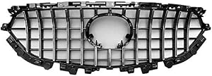 Front Hood Grille Compatible With 2017-2021 Mazda CX5, Mesh Style Chrome ABS Insert Grill Guard Cover By IKON MOTORSPORTS