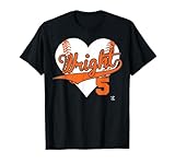 David Wright Baseball Heart T-Shirt - Apparel T-Shirt