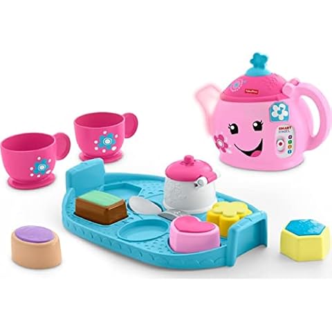 Fisher-Price Laugh & Learn Sweet Manners Tea Set, early development & activity toy, teaches nice manners, sharing, and more, ages 18-36 months, DYM76 Cover