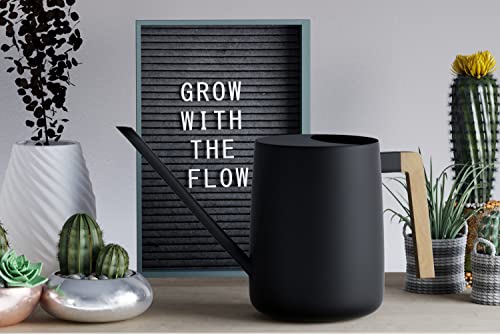 Indoor Watering Can with Long Spout - 35oz Black Watering Can for Indoor Plants - Cute Watering Can Indoor - Small Watering Can for Indoor Plants - Indoor Plant Watering Can - Houseplant Watering Can - Thumbnail 5