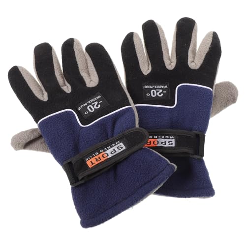 Anneome Men's Winter Riding Gloves Windproof Full Finger Ski Gloves Insulation Warm Outdoor Sports