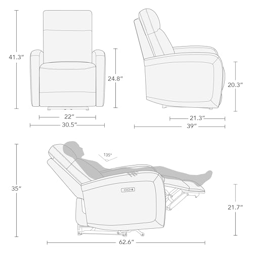 Sillón eléctrico reclinable para adultos mayor miniatura 2
