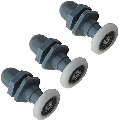 8pc Replacement Shower Door Roller Grey Wheel Runner Plastic Pulley 25mm