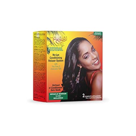 Hawaiian Silky Herbal No Lye Regular Relaxer Kit (2 Pack) Cover