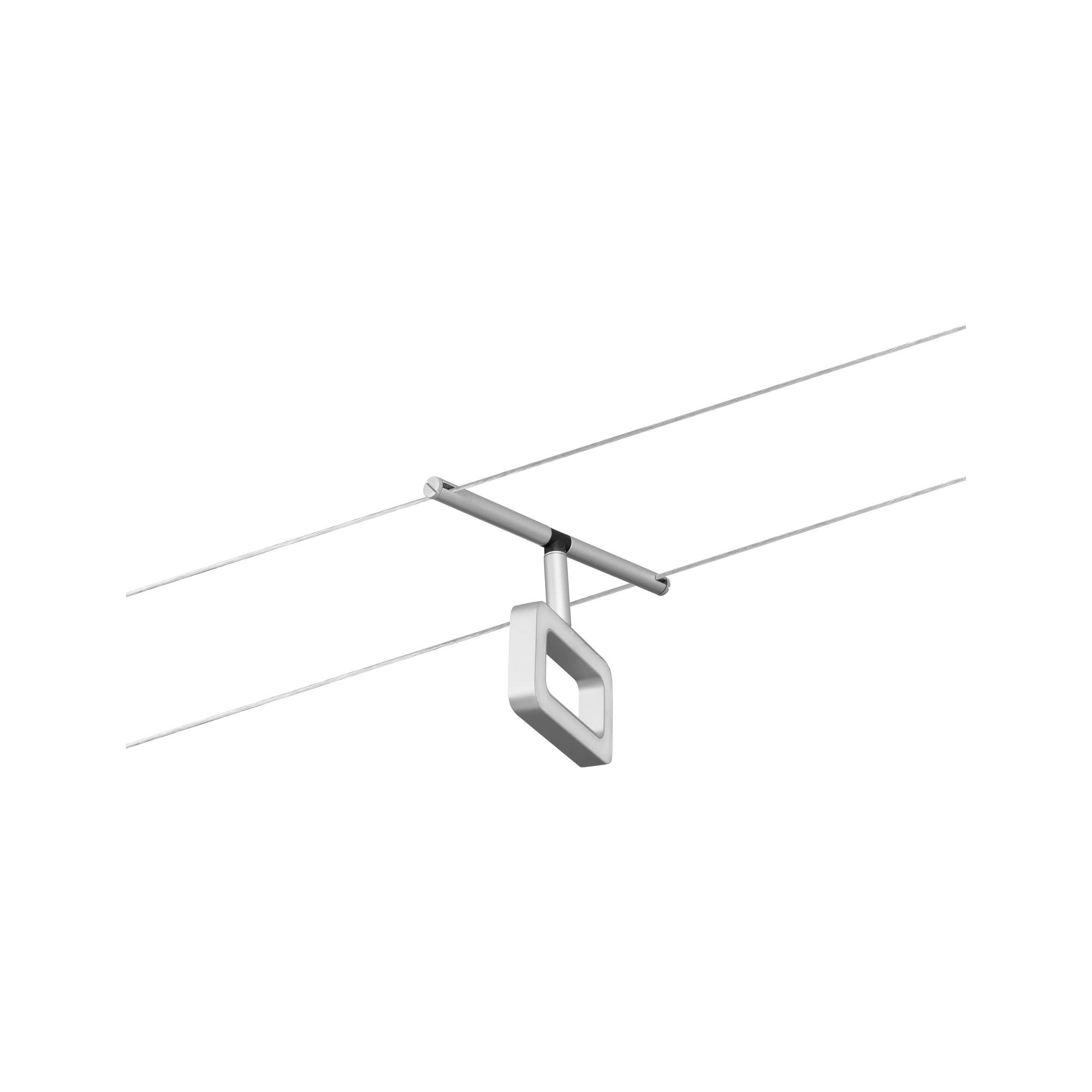 Paulmann Système complet d'éclairage sur câble WS DC Frame 94481 blanc chaud N/A, Chrome Mat, Chromé.