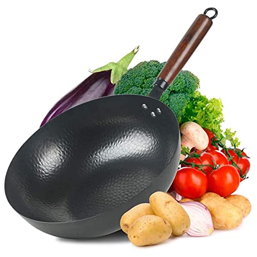 Wok de Hierro Fundido 12.5 Pulgadas con Tapa miniatura 1