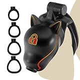 Perfekte Größe: Dieses Keuschheitsgerät wird mit 4 Ringen zur Auswahl für Menschen unterschiedlicher Körpergröße geliefert. Ringgrößen: 38 mm, 43 mm, 48 mm, 52 mm. Die Kontaktfläche am Eingang wird vergrößert, die strukturelle Festigkeit verbessert, das Problem des leichten Rutschens gelöst und die Größenanforderungen der meisten Männer erfüllt.