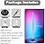 Ledagic Led Corner Floor Lamp USB Powered with App & Remote Control, IC+RGBW Color Changing Led Lamp Music Sync, Timer Setting, Standing Lamps for Living Room Lamp Bedroom Gaming Room, 1 Pack