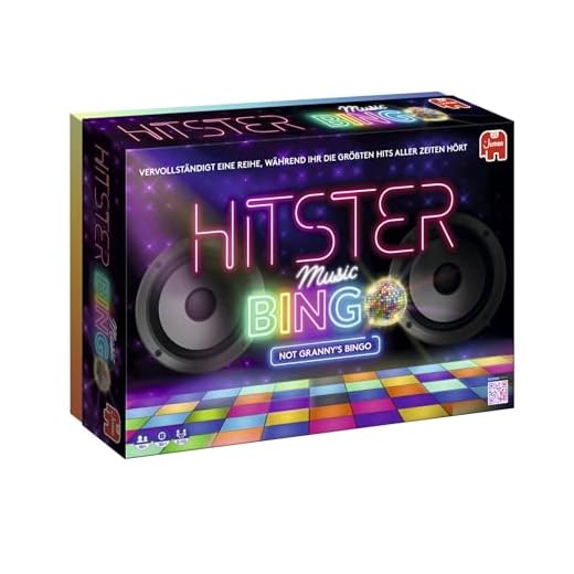 Hitster Bingo, Musik-Brettspiel, ab 16+ Jahren, 2-10 Spieler, Perfekt für Spielabende, Partys und Familienspaß, Deutsch (DE)