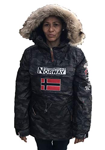 Geographical Norway Chaqueta de Esqui para la Mujer camuflage Kaki (4)