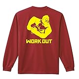 [アートワークスコウベ] ラグビー ロンT 長袖Tシャツ 練習着 ドライ ゴリラワークアウト ラグビー 140cm バーガンディ