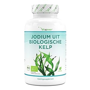 Biologische kelp (natuurlijk jodium) – 365 tabletten met elk 200µg jodium uit biologische bruine algen – Zonder…