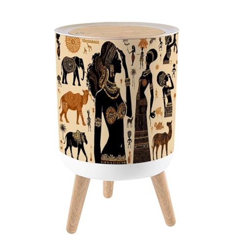 Caneca de basura redonda con tapa 7L