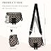 JQWYGB Bum Bag Checkered Crossbody Bags for Women Nylon Double Pockets Checkerboard Fanny Pack Fashion Sling Bag