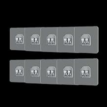 NevStp Transparent Home Acrylic Strong Self Adhesive Hooks Bathroom Kitchen Iron Claw Buckle Hanger Wall Hang Shelf Multi-Function Hook,10pcs