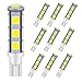 GRV T10 921 194 13-5050 SMD Wedge LED Bulb lamp Super Bright Cool White DC 12V Pack of 10