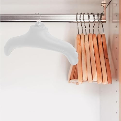 VOSAREA 5 Stück Aufblasbare Kleiderbügel: Outdoor Reisen Tragbare Aufblasbar Kleiderbügel für Hemden Kleider - Faltbare Reisekleiderbügel für zuhause Hotel Büro