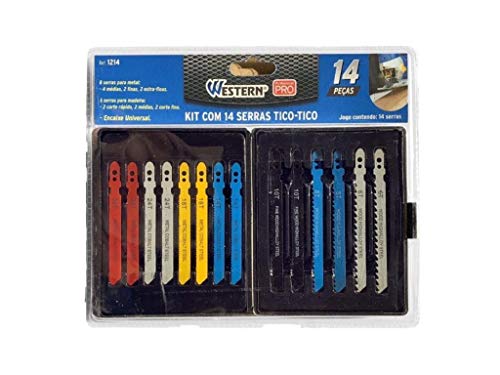 Jogo de Lâminas para Serra Tico-Tico com 14 peças 1214 Western