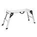 Finether Aluminum Work Platform Drywall Step Up Folding Work Bench|Portable Stool Ladder with Non-Slip Mat and Side Handle