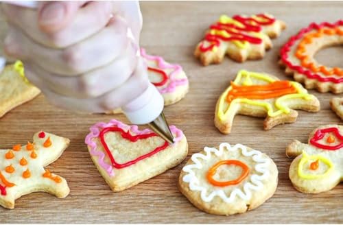 Foto von ilauke 200 Große Einweg Spritzbeutel Spritztüten für Spritztüllen Set groß Konditorei Einwegspritzbeutel 31 X 20 cm extra dick 0,04mm