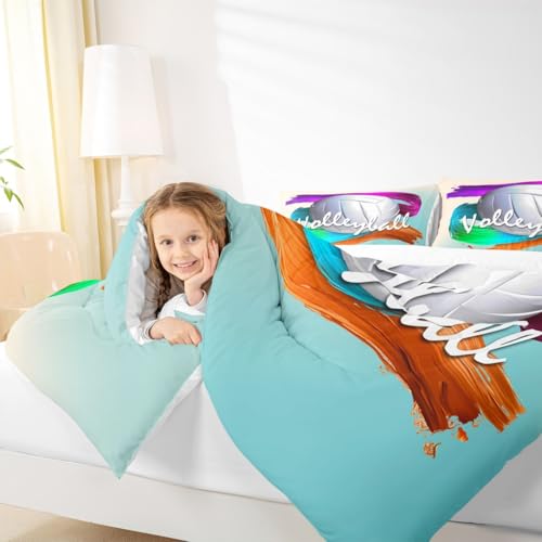 Image of Feelyou Volleyball Comforter Set Twin Size for Kids Boys Girls