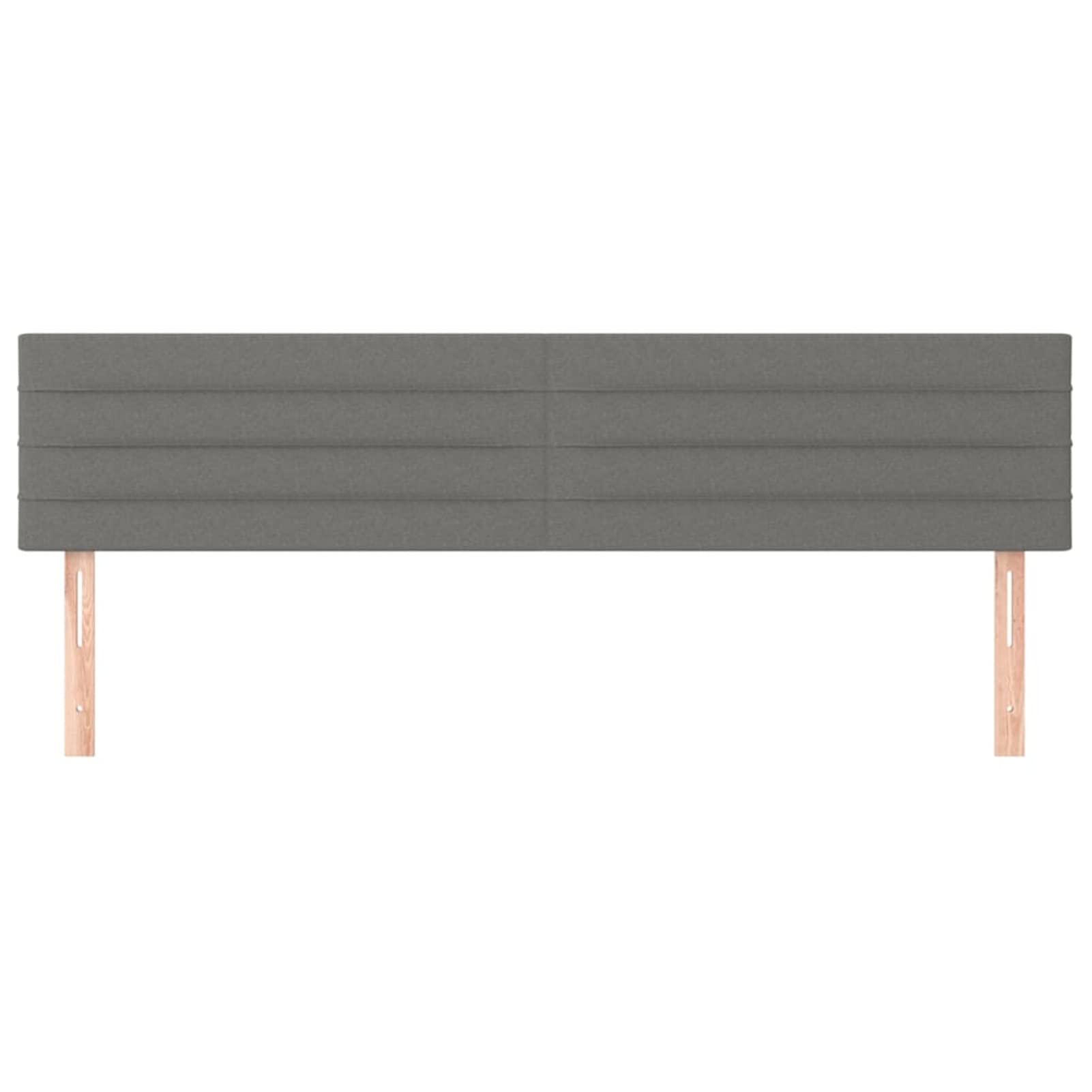 Cabeceros 2 Unidades, Cabezal De Cama, Cabecera para Cama, Cabeceira Cama, Cabezales Dormitorios Modernos, de Tela Gris Oscuro 100x5x78/88 cm