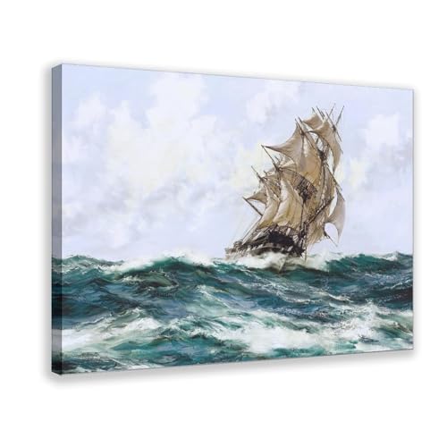Montague Dawson voiliers impression sur toile décoration murale grand format