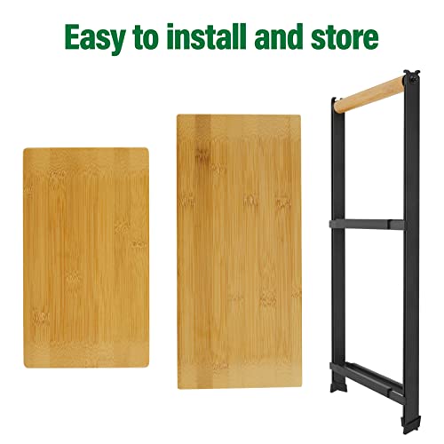 Charmlife Tiered Tray 2 Tier Serving Tray Bamboo Wedding Tiered Serving Display Stand Charcuterie Board Foldable Ladder Serving Trays For Party,Food,Picnic,Home Decor,Bathroom #TOP2