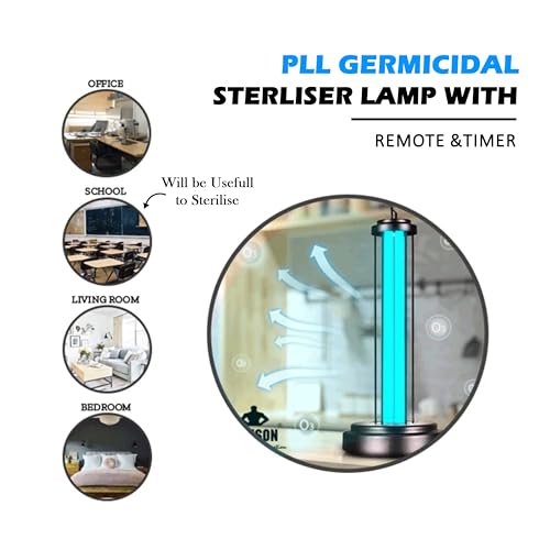 Image of SAMSON 55W UV Germicidal Lamp PLL with Remote and Timer UV Disinfection Light for Room Home Hotel and Office Use Sterilizing Lamp