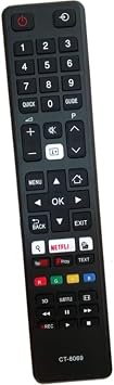 Replacement for Toshiba CT-8069 Remote for Toshiba TV Remote Control